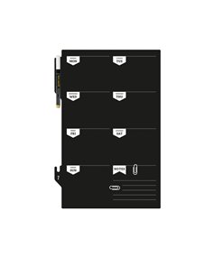 LAVAGNA da PARETE WeekPlanner 30x45cm Securit FB-PLAN SECURIT LAVAGNE NERE