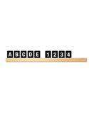 Kit Mensola portamessaggi Teak + 169 tessere Letter Board Securit LES-TE-100