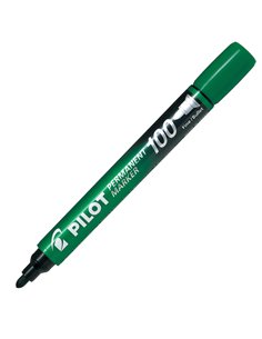 MARCATORE PERMANENTE 100 VERDE P.TONDA 4.5MM PILOT 002708