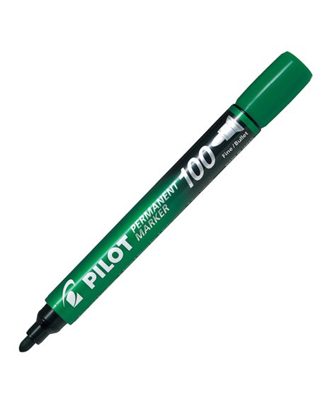 MARCATORE PERMANENTE 100 VERDE P.TONDA 4.5MM PILOT 002708