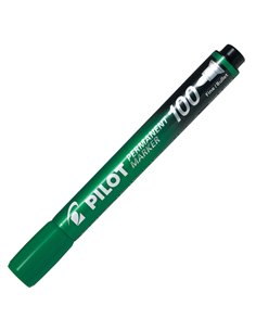 MARCATORE PERMANENTE 100 VERDE P.TONDA 4.5MM PILOT 002708 2