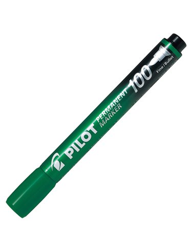 MARCATORE PERMANENTE 100 VERDE P.TONDA 4.5MM PILOT 002708
