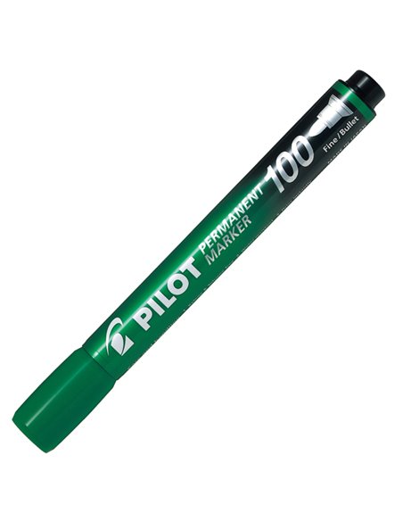 MARCATORE PERMANENTE 100 VERDE P.TONDA 4.5MM PILOT 002708