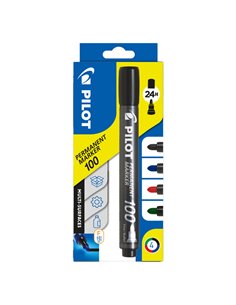 ASTUCCIO 4 MARCATORI PERMANENTI 100 COLORI ASSORTITI P.TONDA 4.5MM PILOT 002701 PILOT PERMANENTI