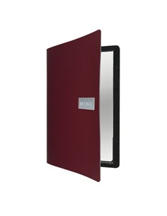 PORTA MENU' A4-24x33cm BORDEAUX Royal con 1 INSERTO DOPPIO MC-LR-A4-RORD SECURIT PORTA MENU' e ACCESSORI