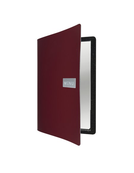PORTA MENU' A4-24x33cm BORDEAUX Royal con 1 INSERTO DOPPIO MC-LR-A4-RORD SECURIT PORTA MENU' e ACCESSORI