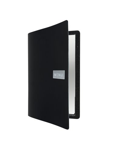 PORTA MENU' A4-24x33cm NERO Royal con 1 INSERTO DOPPIO MC-LR-A4-ROBL