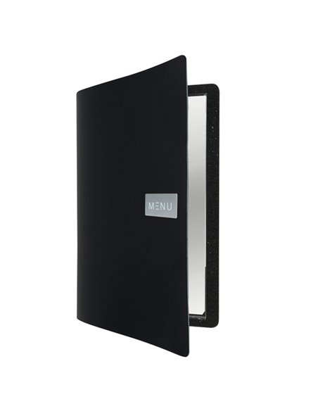 PORTA MENU' A4-24x33cm NERO Royal con 1 INSERTO DOPPIO MC-LR-A4-ROBL