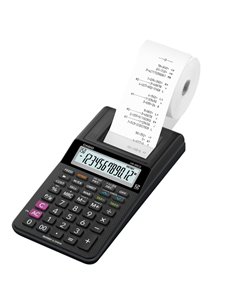 CALCOLATRICE SCRIVENTE 12 CIFRE HR-8RCE NERO CASIO HR-8RCE-BK-W-EC CASIO DA TAVOLO SCRIVENTI