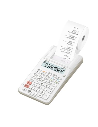 CALCOLATRICE SCRIVENTE 12 CIFRE HR-8RCE BIANCO CASIO HR-8RCE-WE-W-EC CASIO DA TAVOLO SCRIVENTI