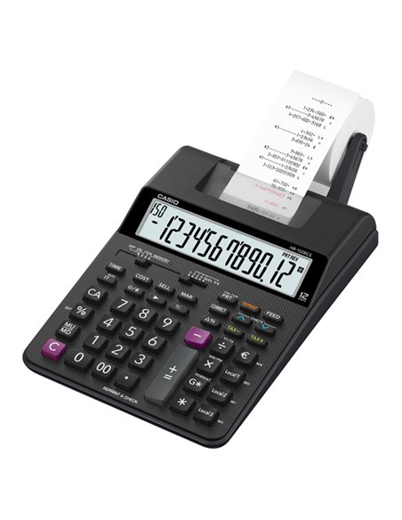 CALCOLATRICE SCRIVENTE HR-150RCE + adattatore CASIO HR-150RCE-WB-EC
