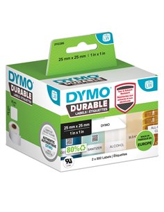 ETICHETTE DURABLE INDUSTRIAL DIM. 25X25MM 850X2 RT MULTIUSO 2112286 DYMO ETICHETTE-NASTRI-TAMPONI PER ETICHETTATRICI E PREZZA...