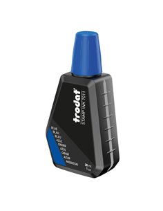 INCHIOSTRO BLU 28ml per TIMBRO IN GOMMA 7011 TRODAT 55883. TRODAT INCHIOSTRO PER TIMBRI-TAMPONI