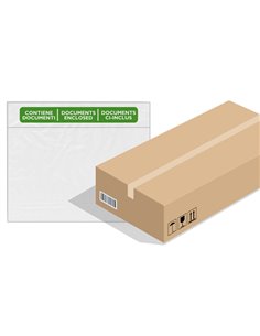 1000 BUSTE ADESIVE SPEEDY DOC C5 230X165mm con stampa "contiene documenti" 400089730