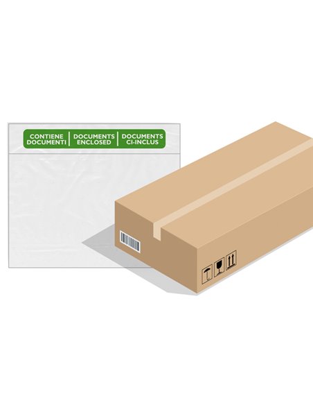 1000 BUSTE ADESIVE SPEEDY DOC C5 230X165mm con stampa "contiene documenti" 400089730