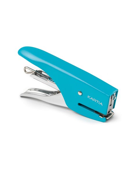 MINI CUCITRICE M013 TURCHESE BLISTER+PUNTI KARTIA 0116T