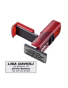 Timbro Pocket Stamp Plus 20 14x38mm 4righe autoinchiostrante rosso COLOP PSP20RU COLOP TIMBRI AUTOINCHIOSTRANTI 2