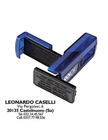 Timbro Pocket Stamp Plus 30 18x47mm 5righe autoinchiostrante blu COLOP PSP30IN COLOP TIMBRI AUTOINCHIOSTRANTI