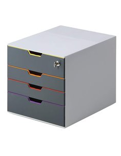 CASSETTIERA A 4 CASSETTI VARICOLOR SAFE DURABLE 7606-27 DURABLE CASSETTIERE DA SCRIVANIA