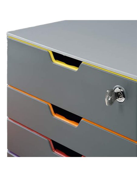 CASSETTIERA A 4 CASSETTI VARICOLOR SAFE DURABLE 7606-27 DURABLE CASSETTIERE DA SCRIVANIA
