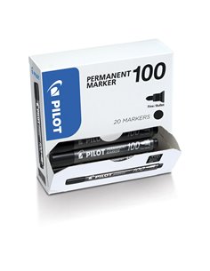 BONUS PACK 15+5 MARCATORE PERMANENTE 100 NERO P.TONDA 4.5MM PILOT 002703 PILOT PERMANENTI