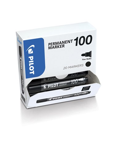 BONUS PACK 15+5 MARCATORE PERMANENTE 100 NERO P.TONDA 4.5MM PILOT 002703 PILOT PERMANENTI