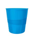 CESTINO GETTACARTE WOW BLU METALLIZZATO 15LT LEITZ 52781036
