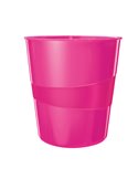 CESTINO GETTACARTE WOW FUCSIA METALLIZZATO 15LT LEITZ 52781023