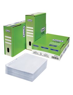 SCATOLA 500 BUSTE FORATE 22X30 LINEAR LISCIO PPL FAVORIT 400052719