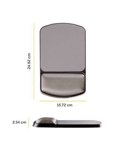 MOUSEPAD con POGGIAPOLSI IN GEL REGOLABILE FELLOWES 9374001 FELLOWES MOUSEPAD E POGGIAPOLSI