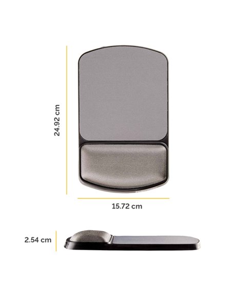 MOUSEPAD con POGGIAPOLSI IN GEL REGOLABILE FELLOWES 9374001 FELLOWES MOUSEPAD E POGGIAPOLSI