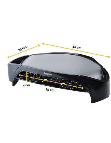 SUPPORTO MONITOR C/VASCHETTA E SCOMPARTI 8020801 FELLOWES 8020801. FELLOWES SUPPORTI-BRACCI MONITOR-NOTEBOOK
