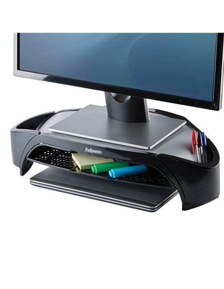 SUPPORTO MONITOR C/VASCHETTA E SCOMPARTI 8020801 FELLOWES 8020801. FELLOWES SUPPORTI-BRACCI MONITOR-NOTEBOOK