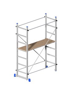 TRABATTELLO in ALLUMINIO 158x80cm - H210cm Superminio 20783 MARCHETTI SCALE E TRABATTELLI