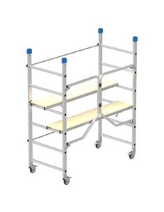 TRABATTELLO in ALLUMINIO 168x75cm - H180cm Dinamico 20939 MARCHETTI SCALE E TRABATTELLI