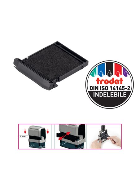 BLISTER DA 2 TAMPONI 6/9440 NERO TRODAT 53171.