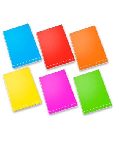 Maxiquaderno A4 80gr 40+2fg 5mm c/margine Fluo Monocromo Pigna 02267920Q