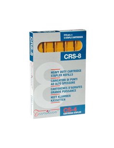 5 caricatori da 210 punti CRS-8 mm giallo (fino a 40 fogli) Turikan 0022 ITERNET PUNTI CUCITRICI