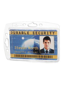 Conf. 10 Portabadge rigido 5,4x8,7cm 8905-19 Durable 8905-19 DURABLE PORTABADGE E ACCESSORI 2