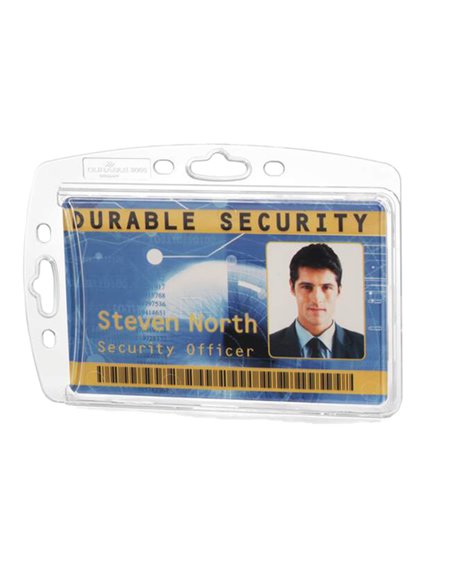 Conf. 10 Portabadge rigido 5,4x8,7cm 8905-19 Durable 8905-19 DURABLE PORTABADGE E ACCESSORI