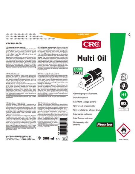 Multi Oil lubrificante multiuso per macchinari 500ml CFG C6903 CFG PORTAUTENSILI
