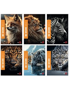 Maxiquaderno A4 36fg+2 100gr 1rigo c/margine WILD Be More BM 0120562