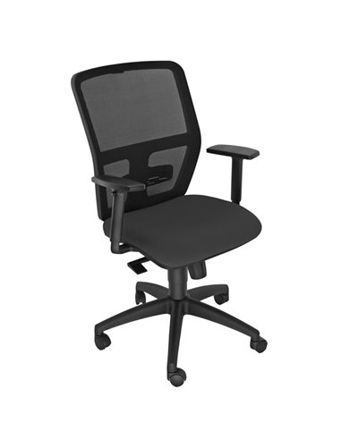 Seduta operativa ergonomica Kemper A Nero c/bracc.reg. KMA/BR2D/EN Unisit SEDUTE OPERATIVE