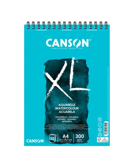 Album XL Aquarelle f.to A4 300gr 30fg Canson 400039170 CANSON ALBUM E BLOCCHI DA DISEGNO