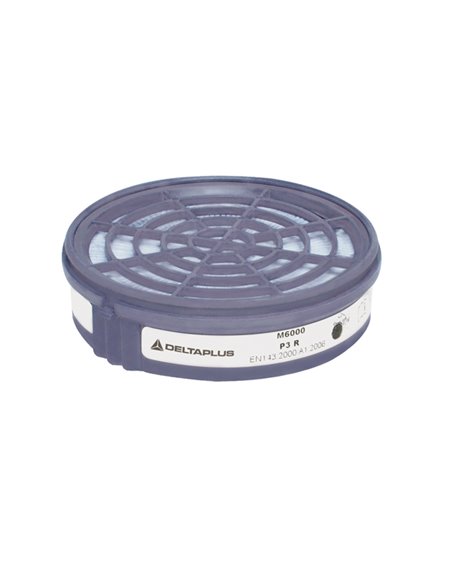 Kit 2 Filtri P3 per Semi-Maschera M6400 M6000P3R DELTAPLUS DPI PER LE VIE RESPIRATORIE