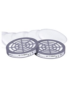 Kit 2 Filtri P3 per Semi-Maschera M6400 M6000P3R DELTAPLUS DPI PER LE VIE RESPIRATORIE 2