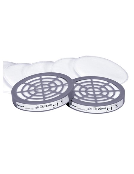 Kit 2 Filtri P3 per Semi-Maschera M6400 M6000P3R DELTAPLUS DPI PER LE VIE RESPIRATORIE