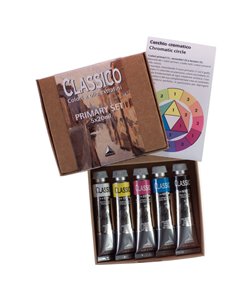 Colori a olio extrafini Primary Set 5 tubetti da 20ml Maimeri M0398049