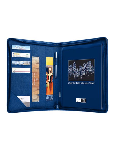 Portablocco Spinner A4 blu City Time 61299 City Time PORTABLOCCHI AGENDE E TACCUINI