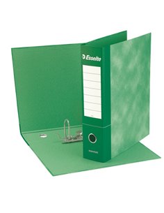 Registratore ESSENTIALS G72 verde dorso 5cm f.to commerciale ESSELTE 390772180 ESSELTE REGISTRATORI A LEVA